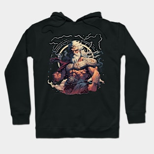 Greek Mythology Zeus Illustration Hoodie